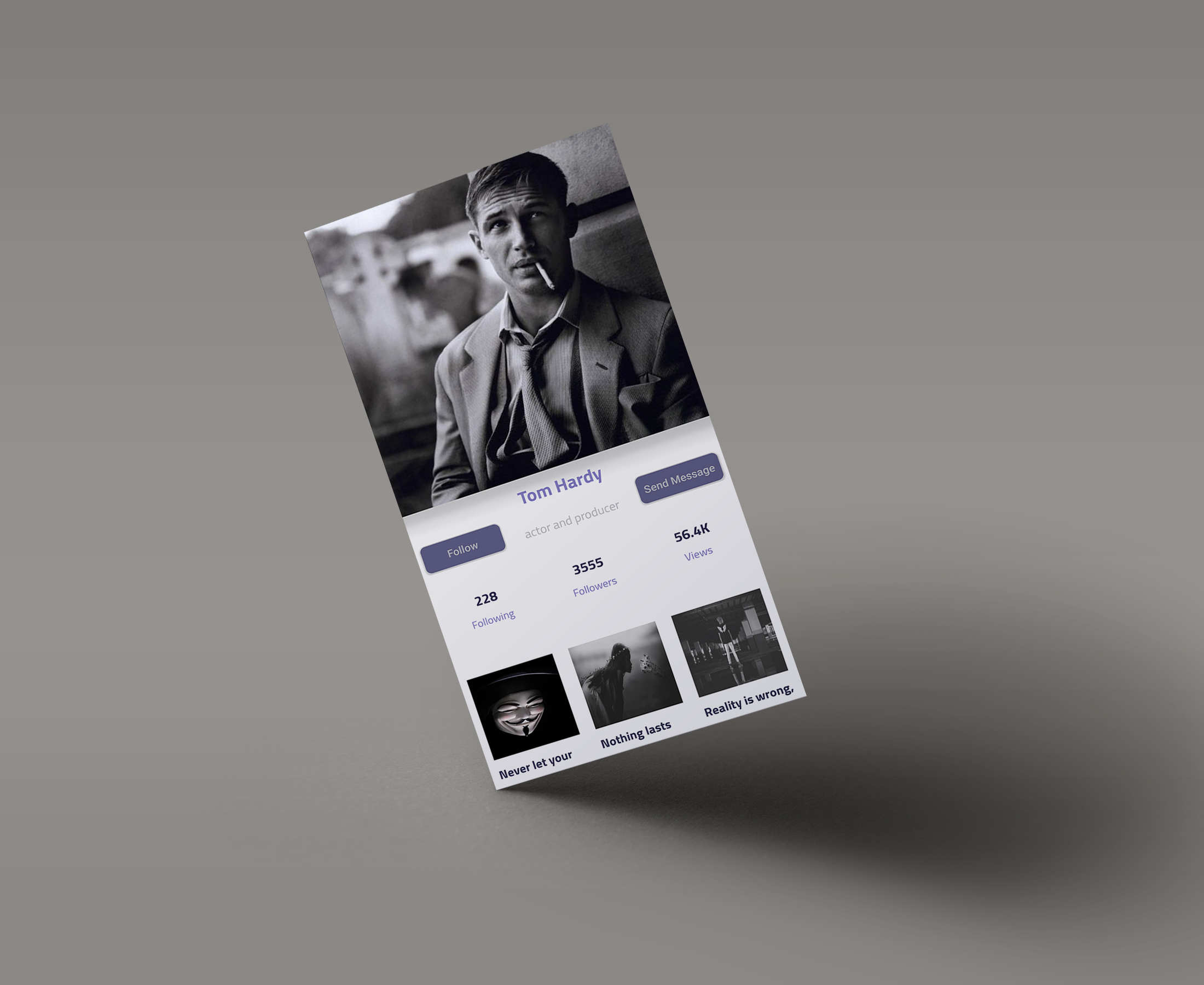 Classic Profile - Free android profile design with source code ...